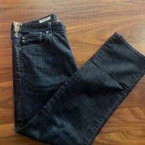 Ag Adriano Goldschmied Blue Straight Jeans